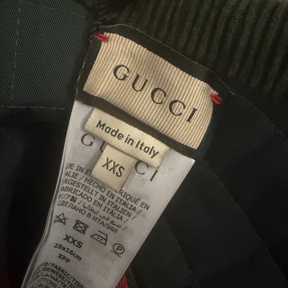NWT Gucci | Red Quilted GG Interlocking Drill Pet Coat Jacket 100% Cotton XXS - Picture 7 of 8
